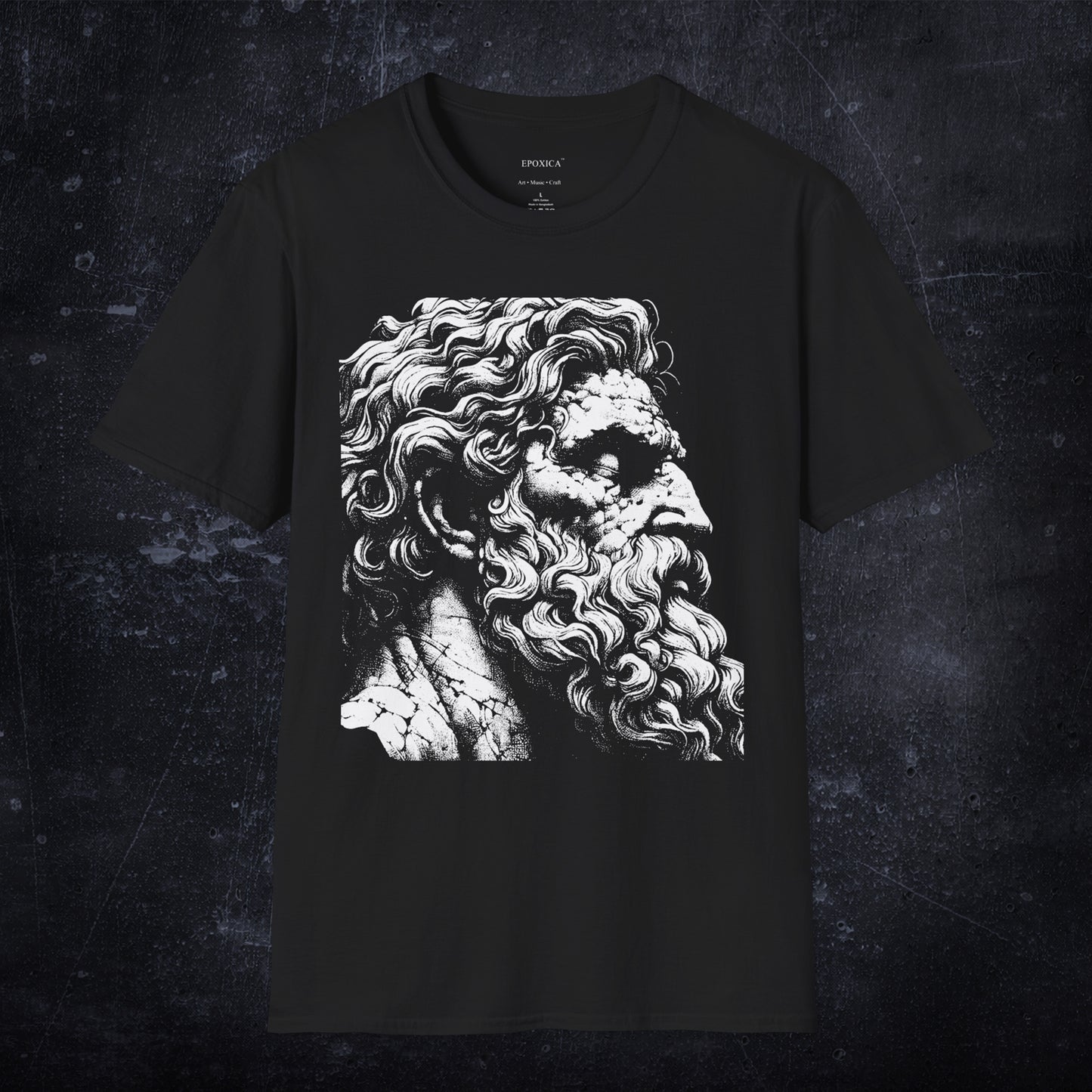 Fallen Titan Greek Statue T-Shirt: Mythology Inspired Streetwear Tee
