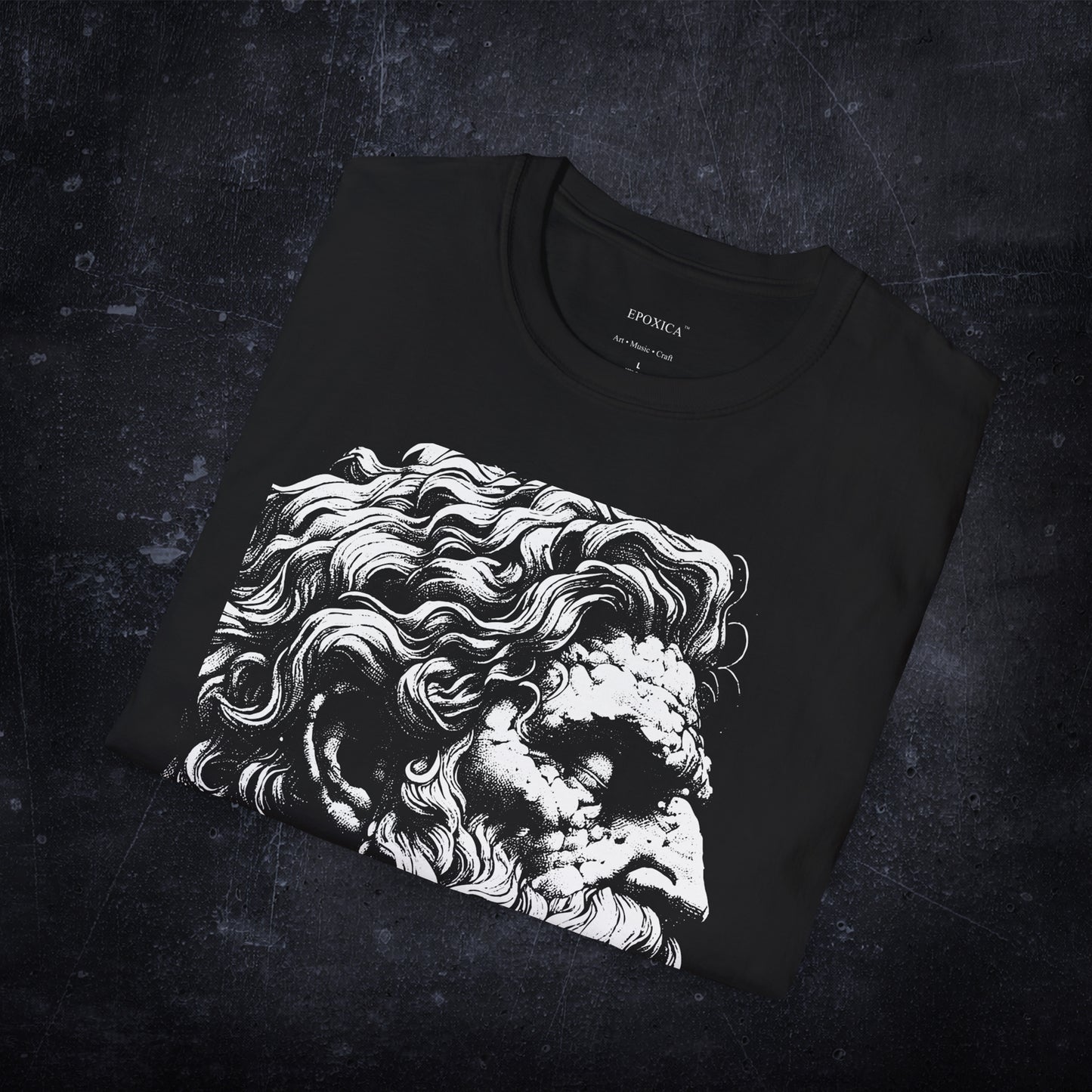 Fallen Titan Greek Statue T-Shirt: Mythology Inspired Streetwear Tee
