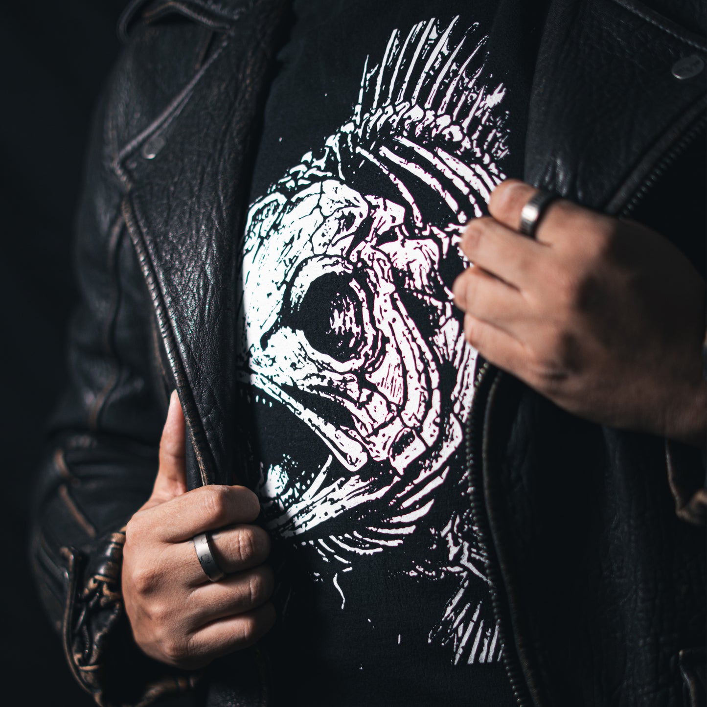 Skeleton Fish Graphic T-Shirt | Unisex Softstyle Cotton Tee