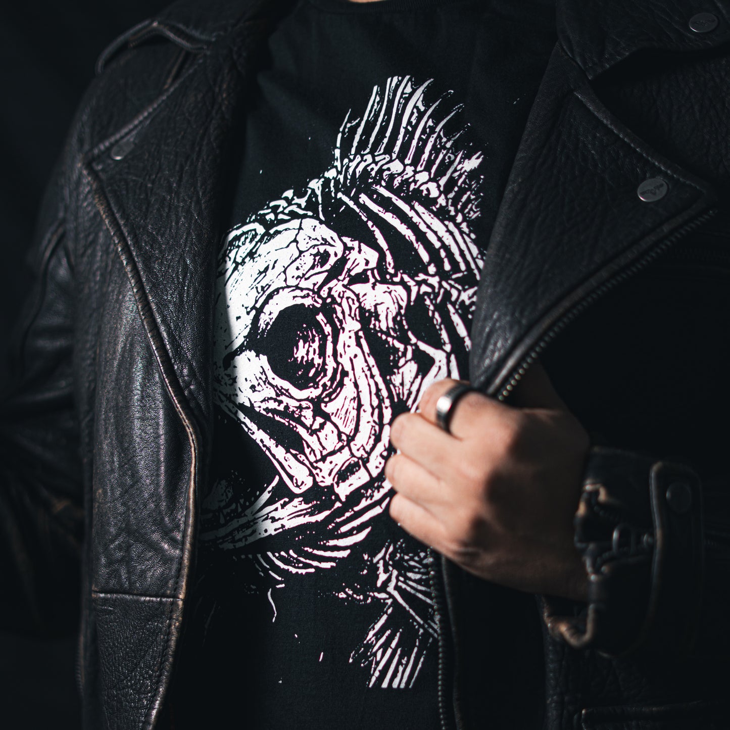 Skeleton Fish Graphic T-Shirt | Unisex Softstyle Cotton Tee