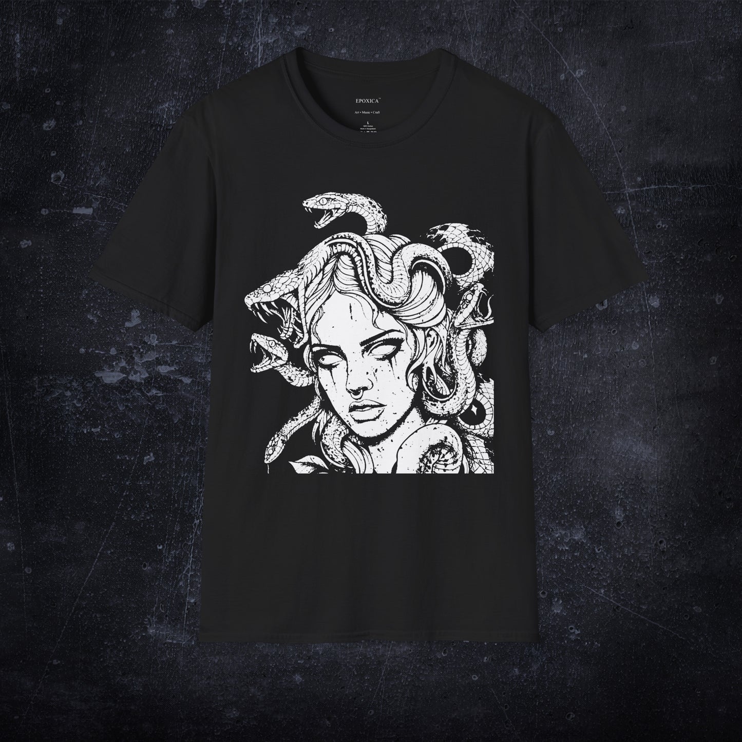 Medusa Graphic T-Shirt | Unisex Softstyle Cotton Tee, Minimalist Style