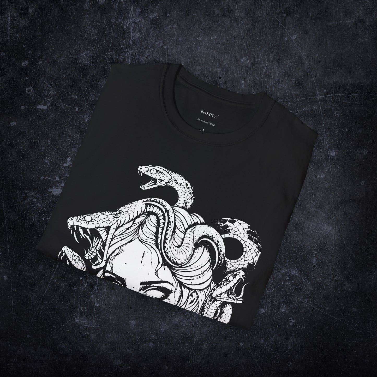 Medusa Graphic T-Shirt | Unisex Softstyle Cotton Tee, Minimalist Style